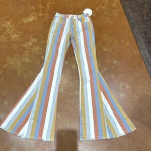 NWT Saints & Hearts Multi Stripe denim.  Boutique brand.